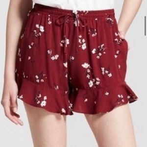 Floral Print Ruffled Shirts